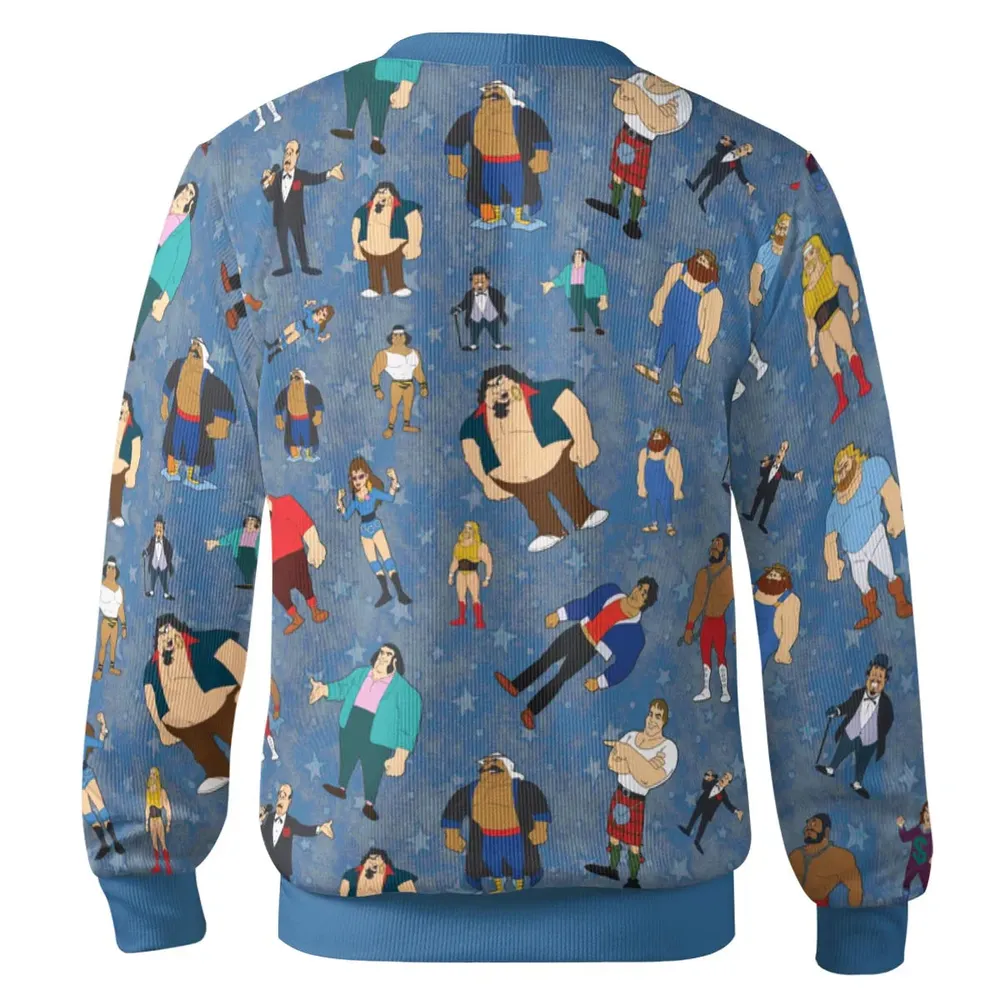 80s Hulk Rock 'n' Wrestling Characters Cardigan - 3