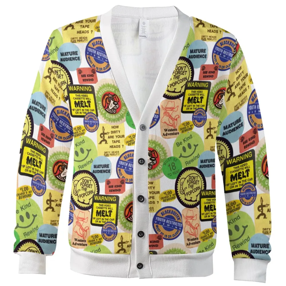 1976 Future Is Here VHS Cardigan - 2