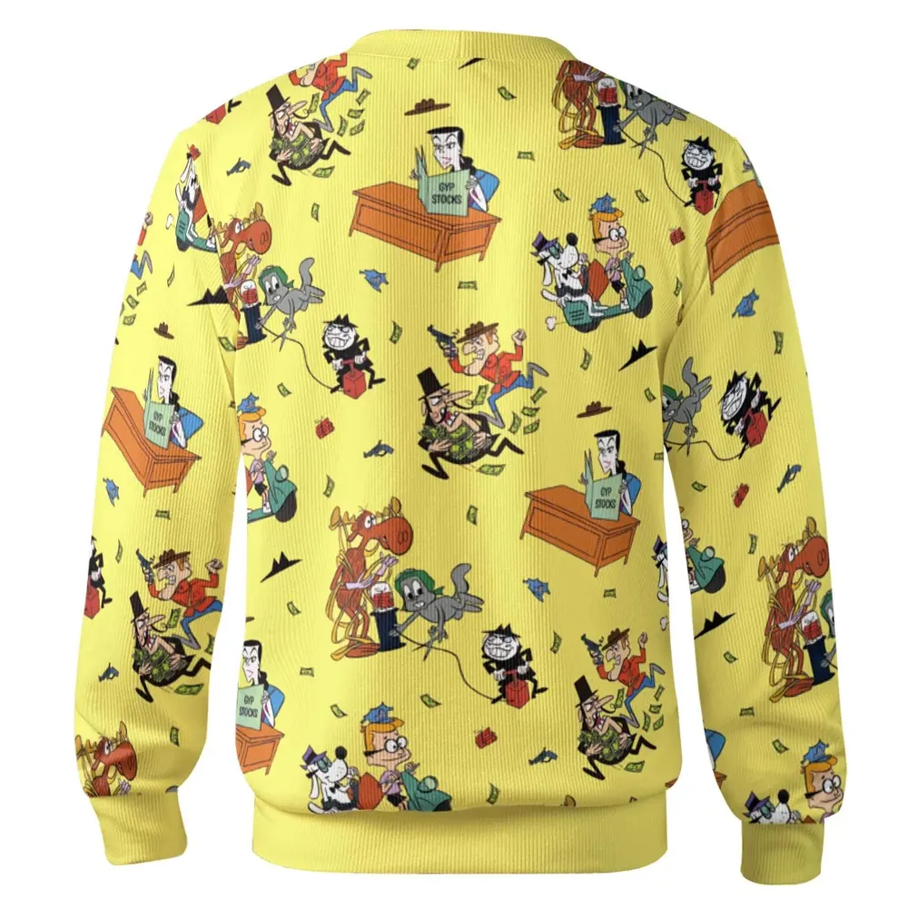 Moose And Squirrel The Adventures of Rocky and Bullwinkle Cardigan - 3