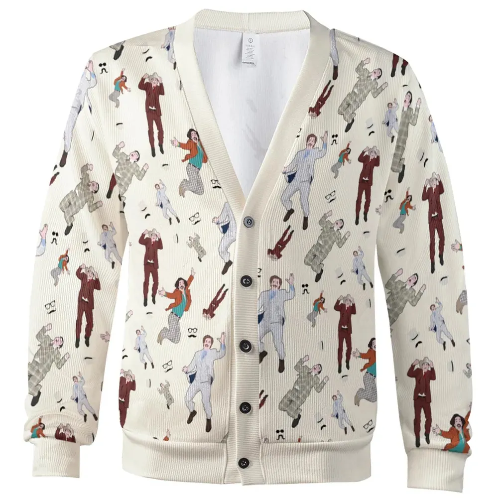 News Team Assemble Anchorman Cardigan - 2