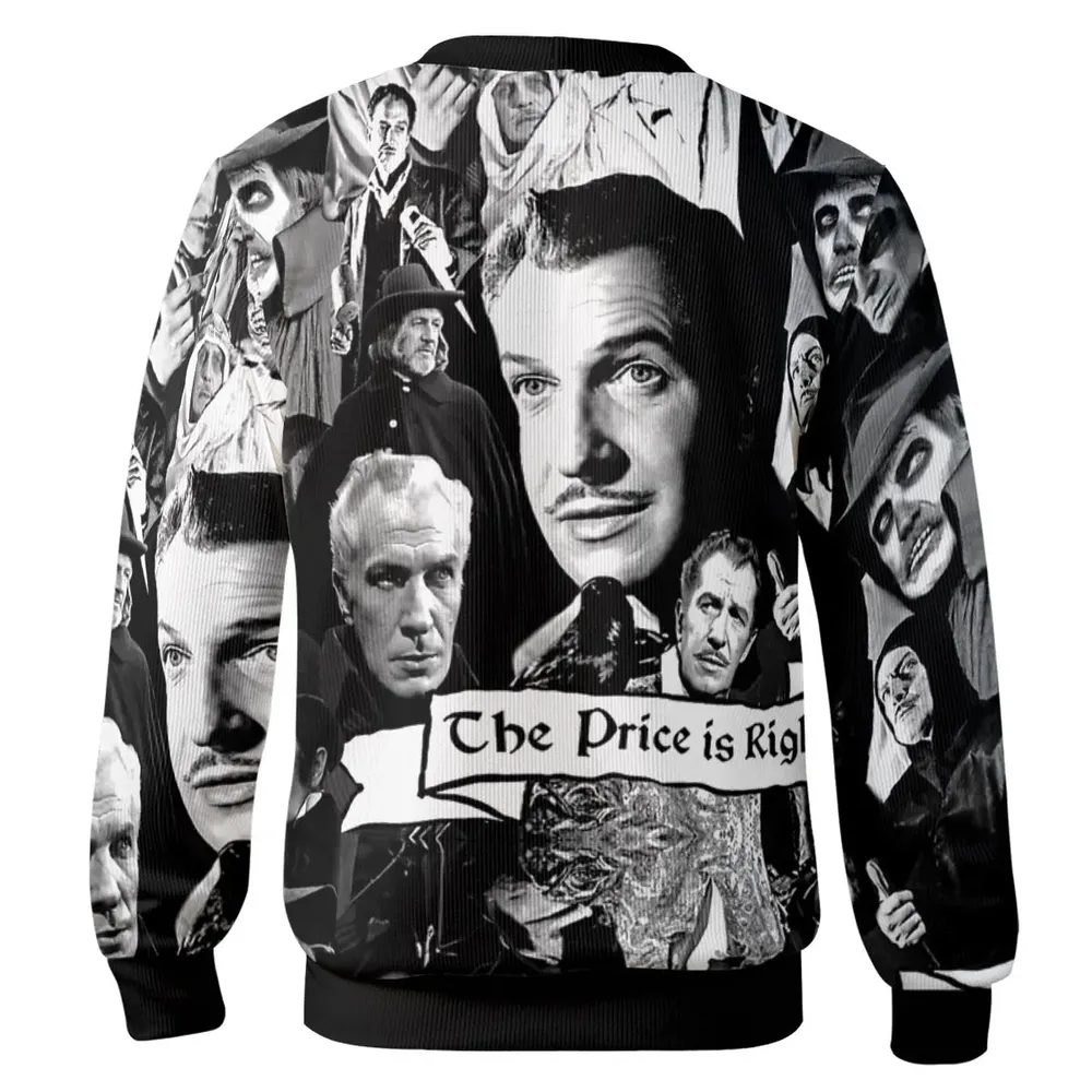 Horror Characters The Many Faces Of Vincent Price Cardigan - 3