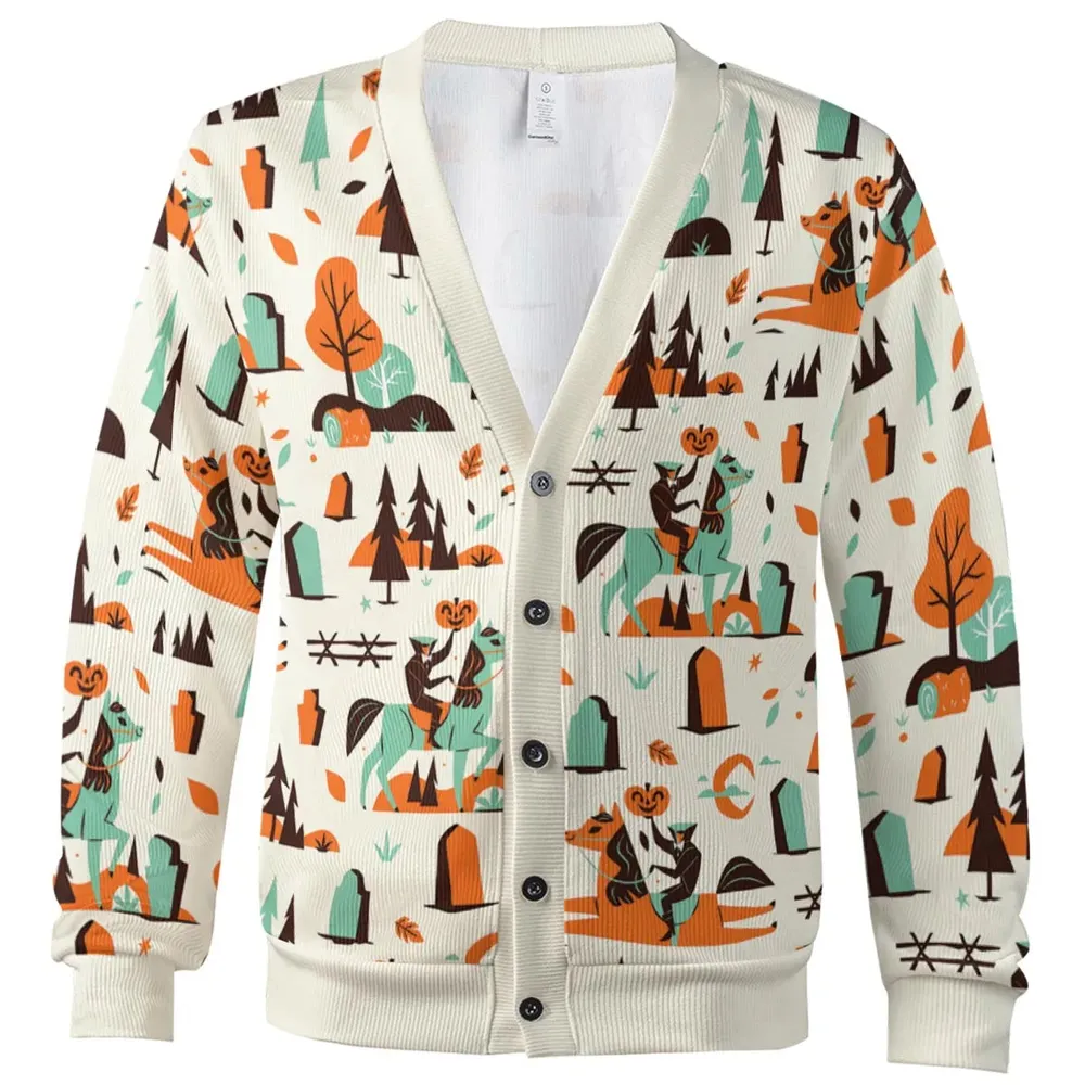 Halloween folklore The Headless Horseman Cardigan - 2