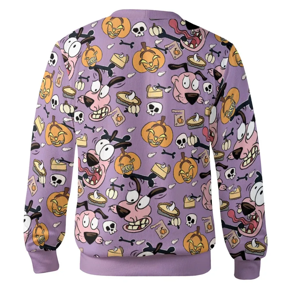 Spooky Drip Courage the Cowardly Dog Cardigan - 3