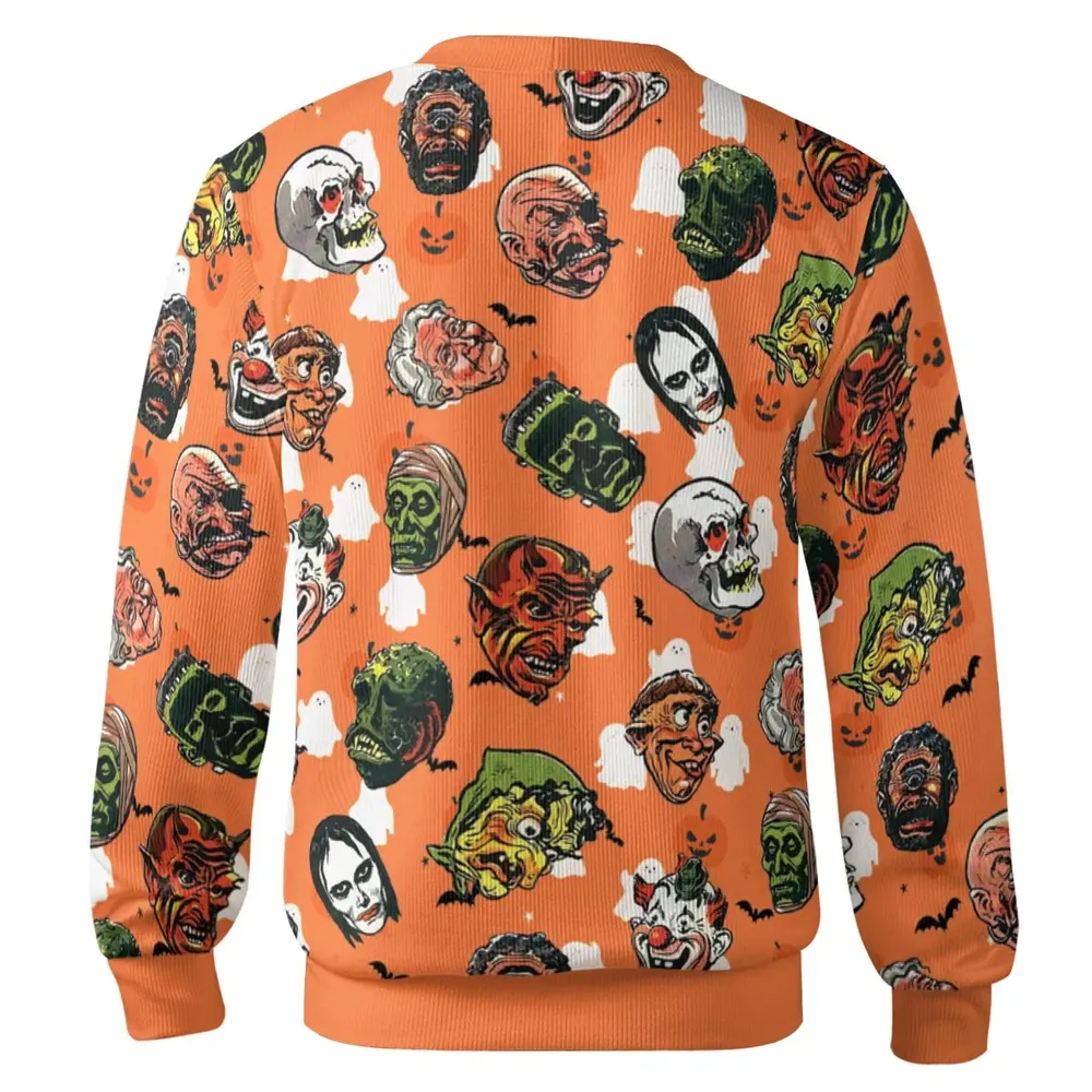 Retro Monster Mask Magazine Topstone Masks Cardigan - 3