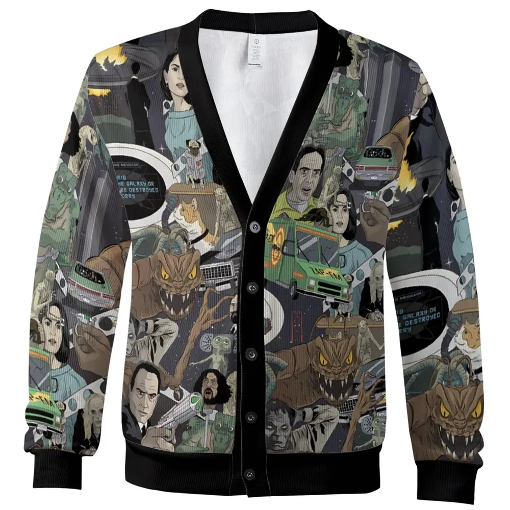 Alien Approved Men In Black Cardigan - 2