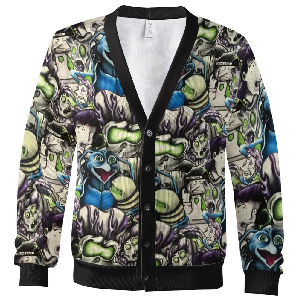 Freakie Stories Collage Cardigan - 2
