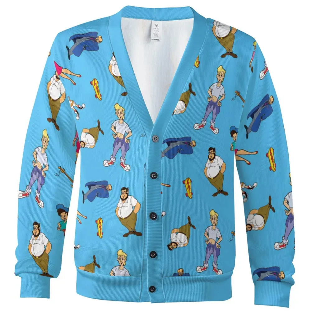 Bill and Ted's Excellent Adventure Cartoon Show Cardigan - 2