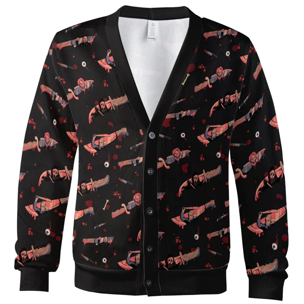Knife Killers Horror Cardigan - 2