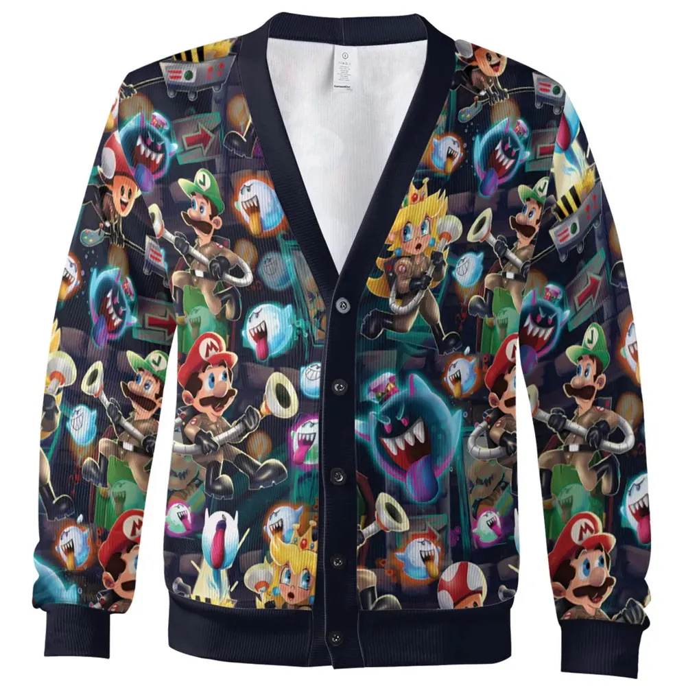 Ghost-hunting Mario Cardigan - 2