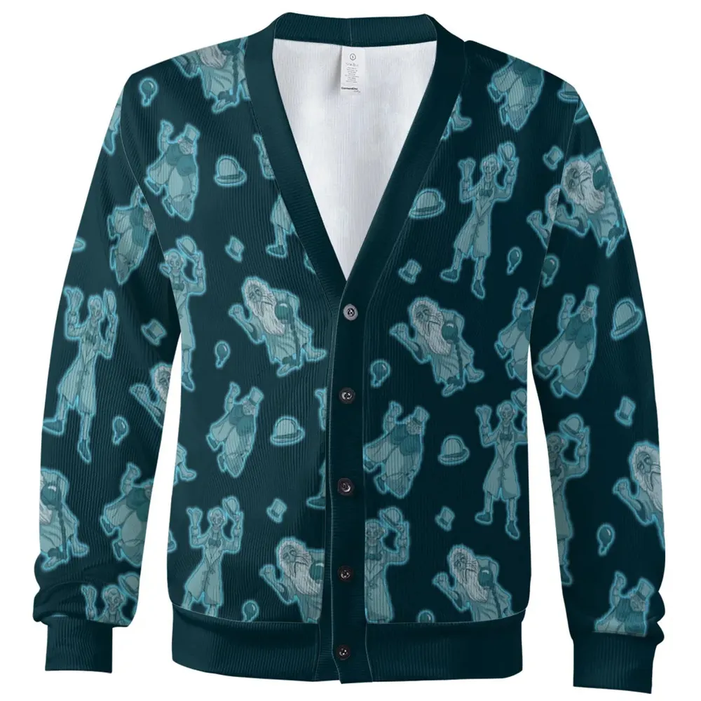 Hitchhiking Ghosts Haunted Mansion Cardigan - 2
