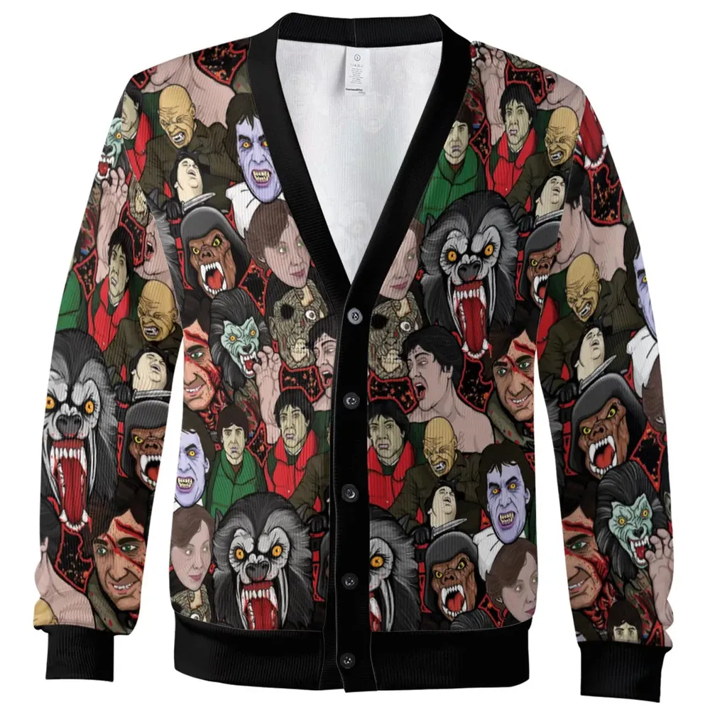 An American Werewolf in London Collage Cardigan - 2