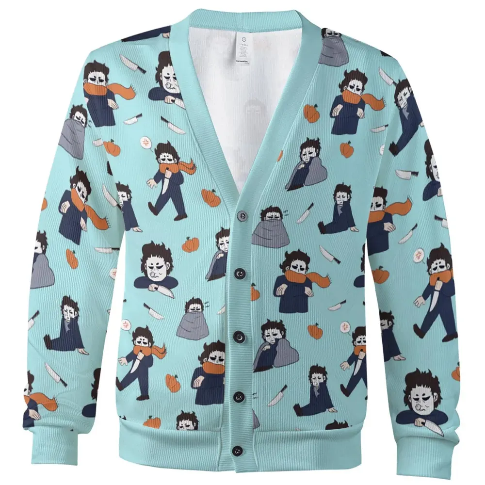 Spooky But Cute Michael Myers Cardigan - 2