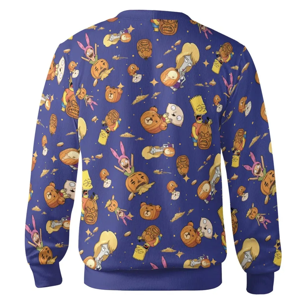 Great Pumpkin Cartoon Mashup Cardigan - 3