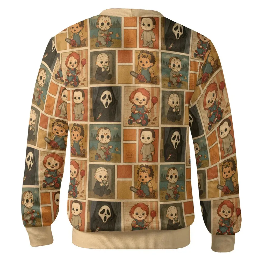 Cute Baby Horror Icons Cardigan - 3