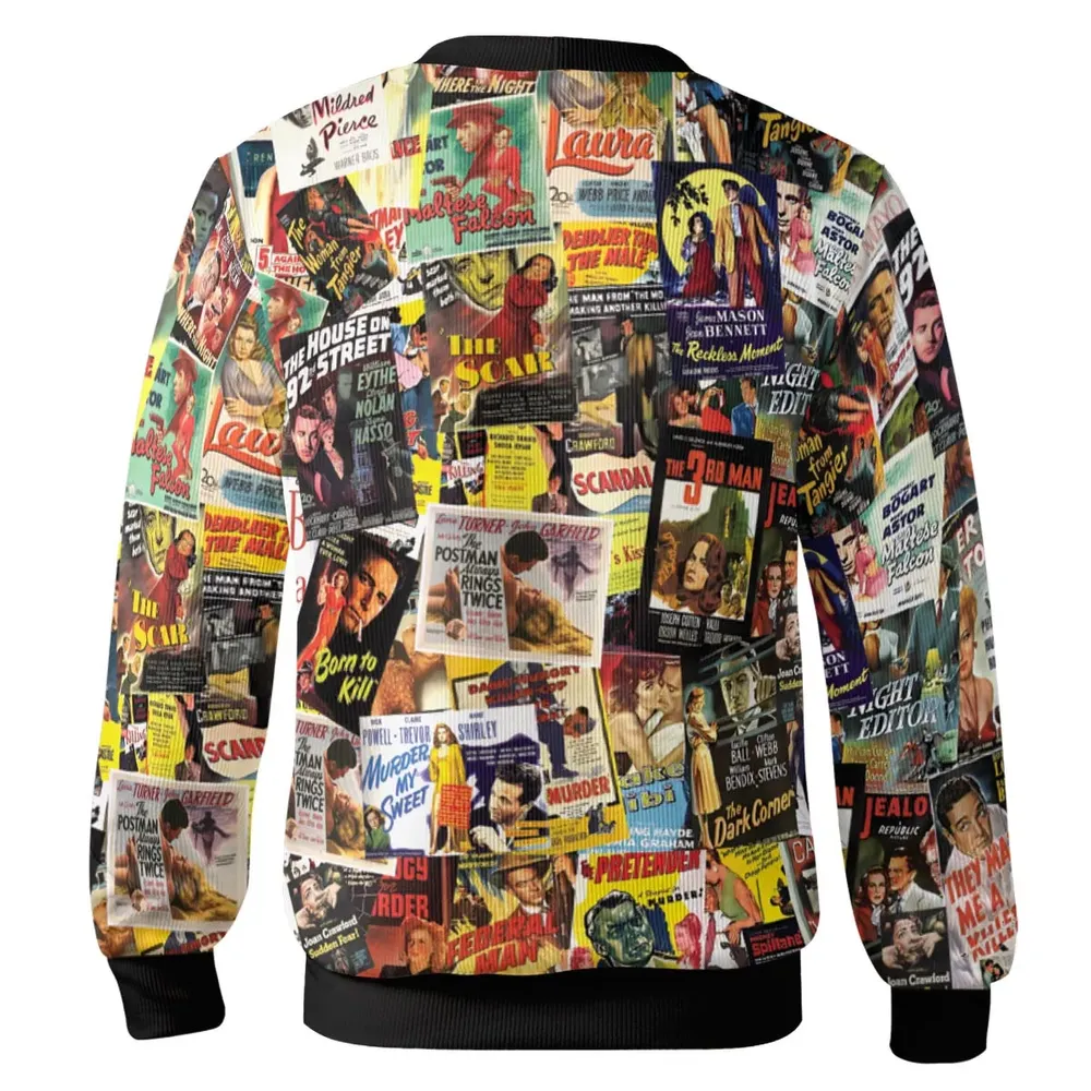 Film Noir Poster Collage Cardigan - 3