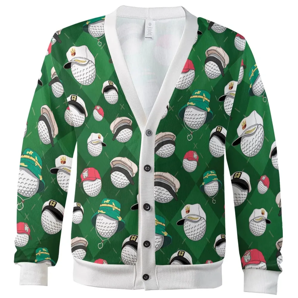 Golf Ball Caddyshack Cardigan - 2