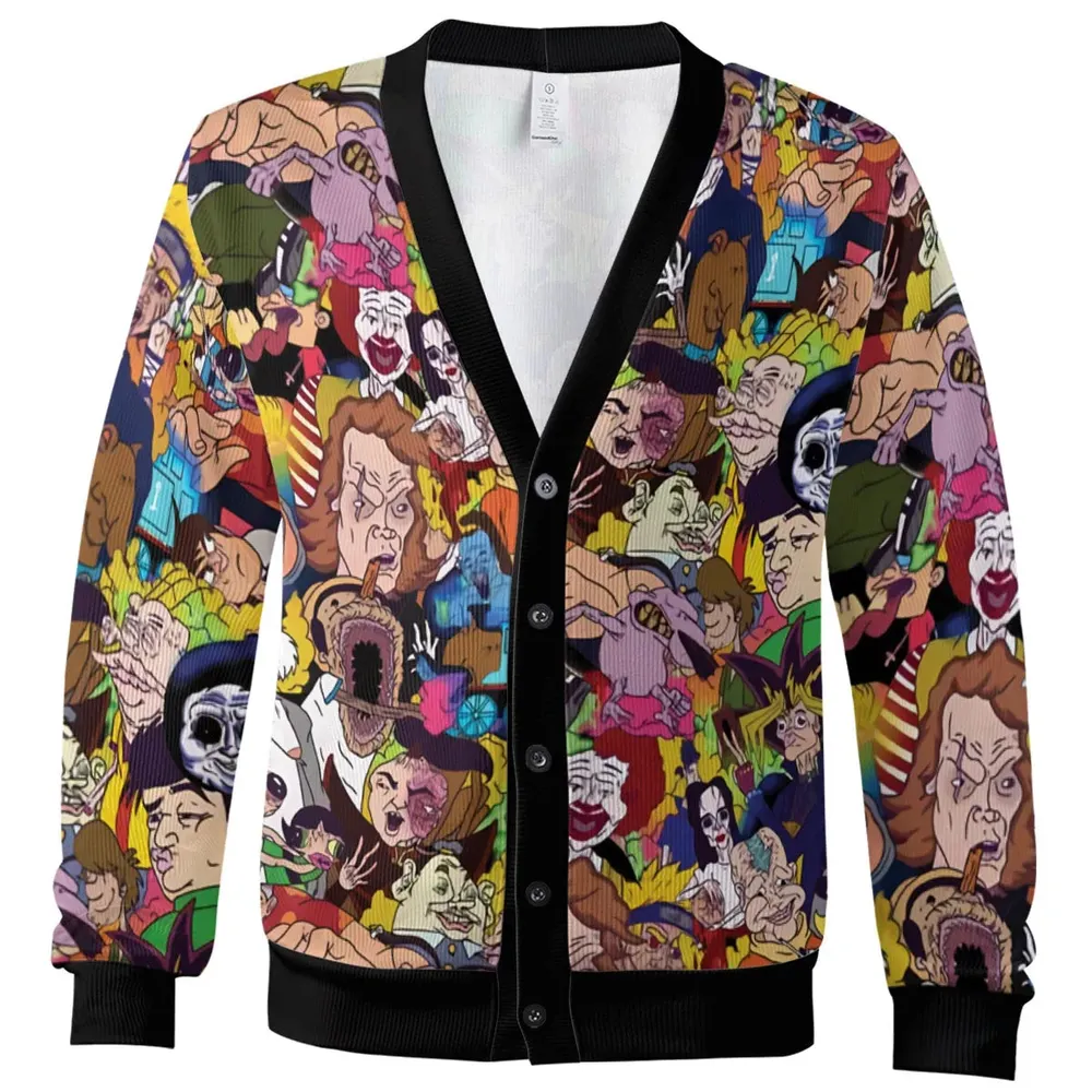 Cartoon of Meat Cardigan - 2