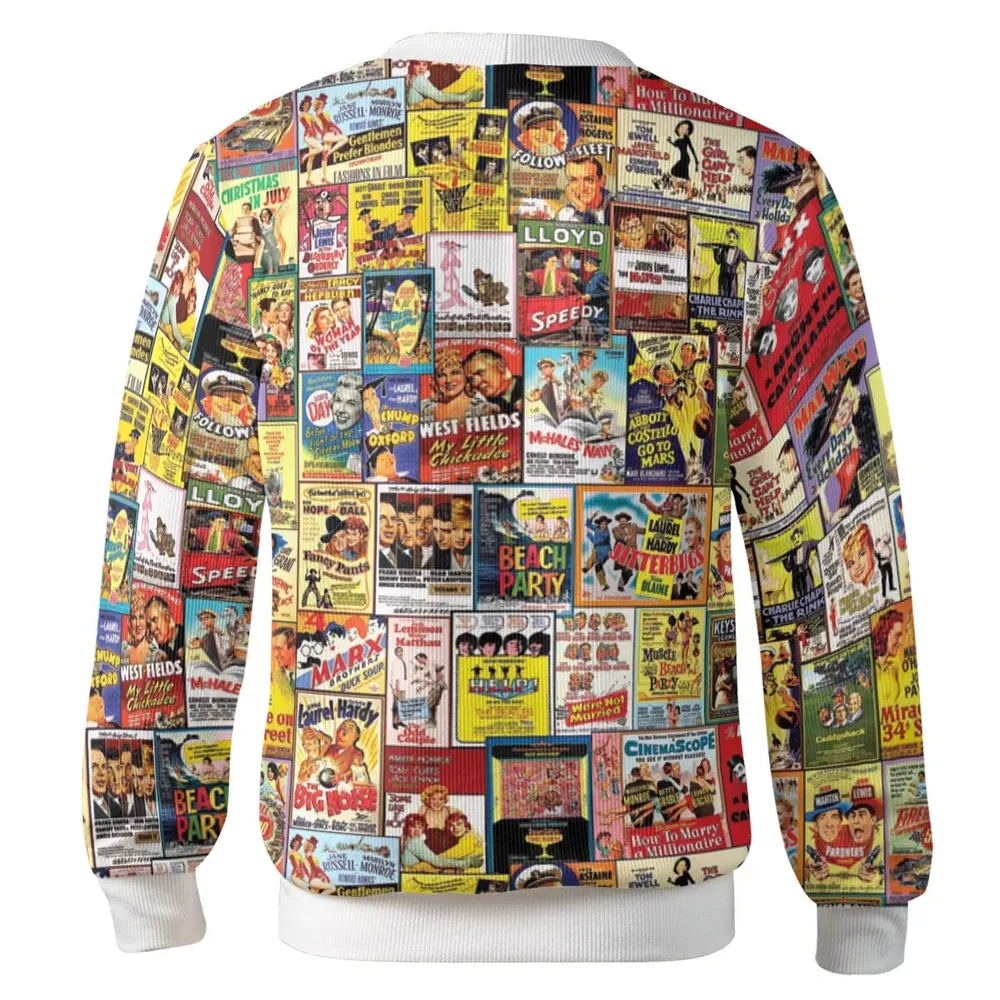 Vintage Comedy Film Posters Cardigan - 3