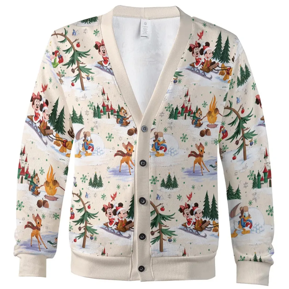 Magical Classic Mouse and Friends Christmas Cardigan - 2