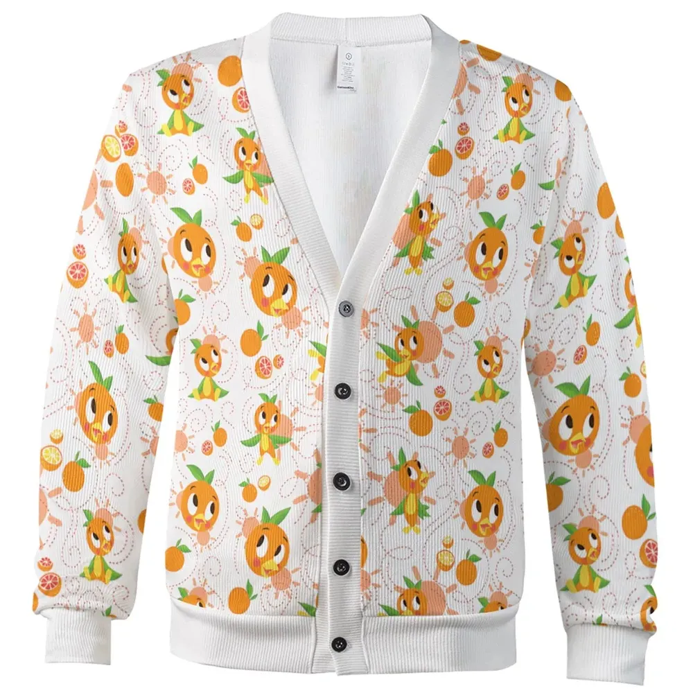 Hello Sunshine Orange Bird Cardigan - 2