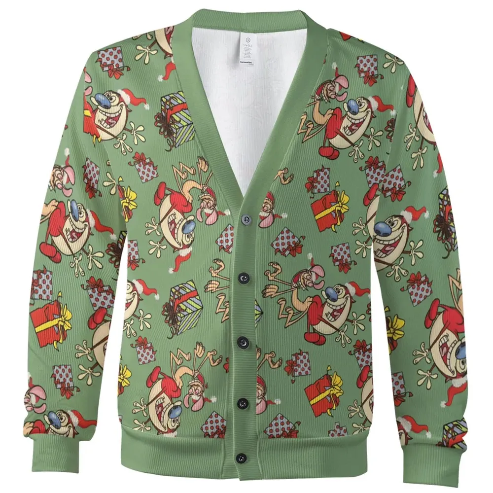 Holiday Fun The Ren and Stimpy Show Cardigan - 2