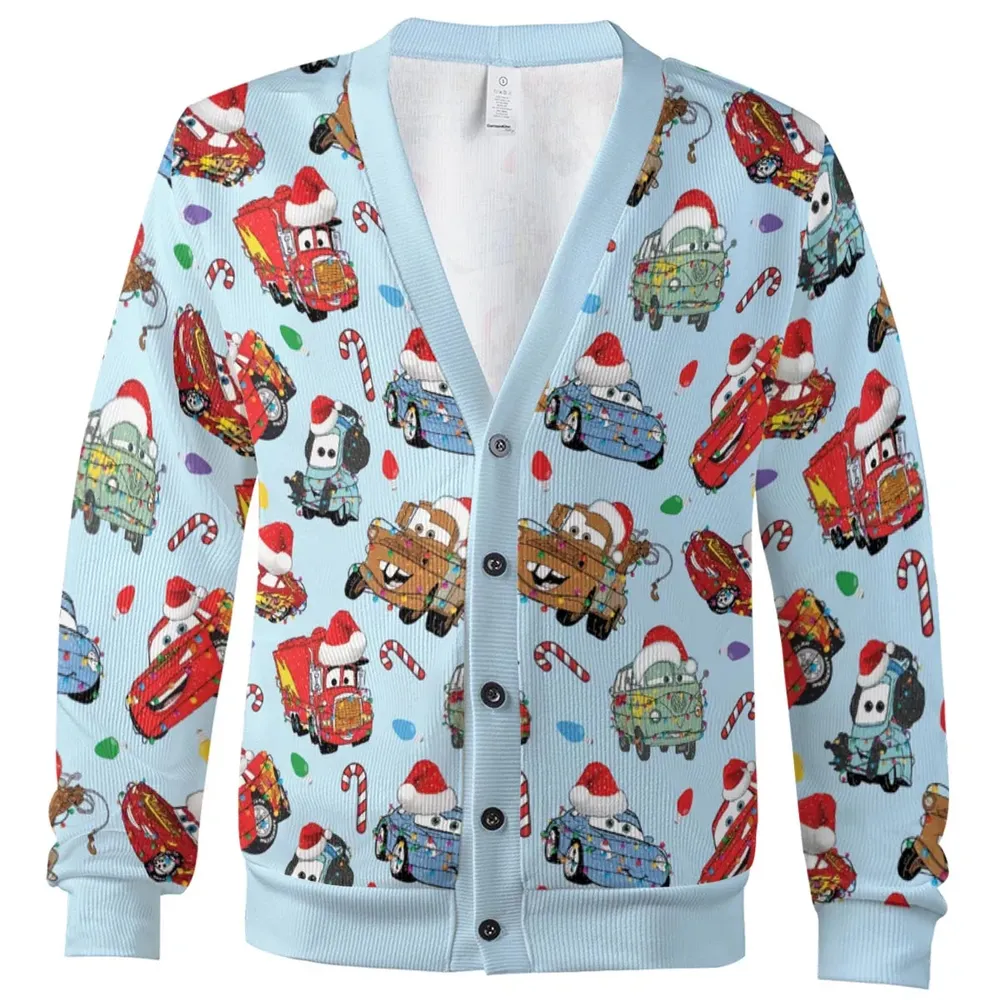 Christmas Cars Cars Toon Cardigan - 2