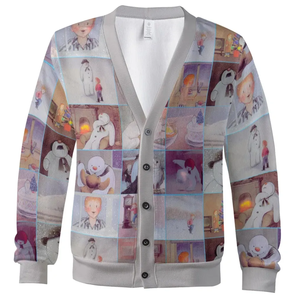 Snowman and friend Cardigan - 2