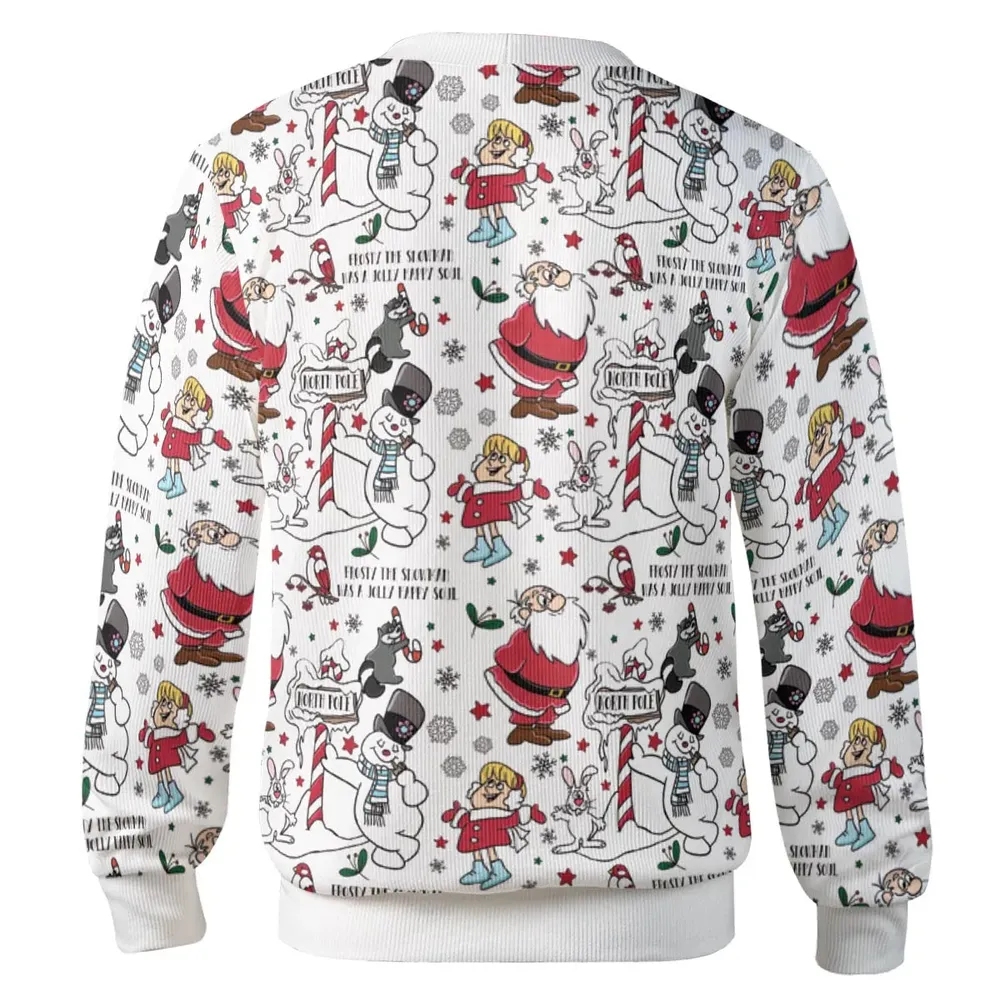 Classic Frosty Seamless Pattern Cardigan - 3