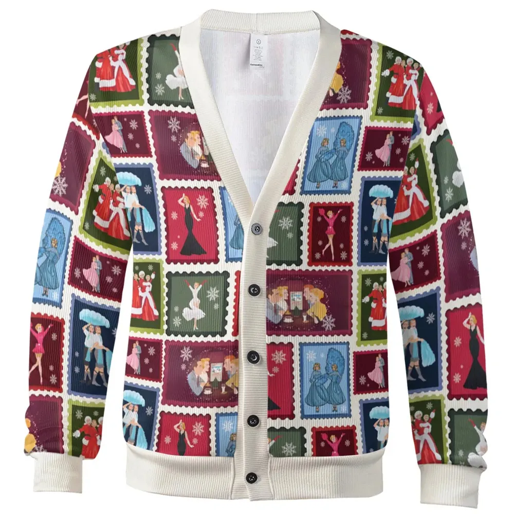 White Christmas Retro Cardigan - 2