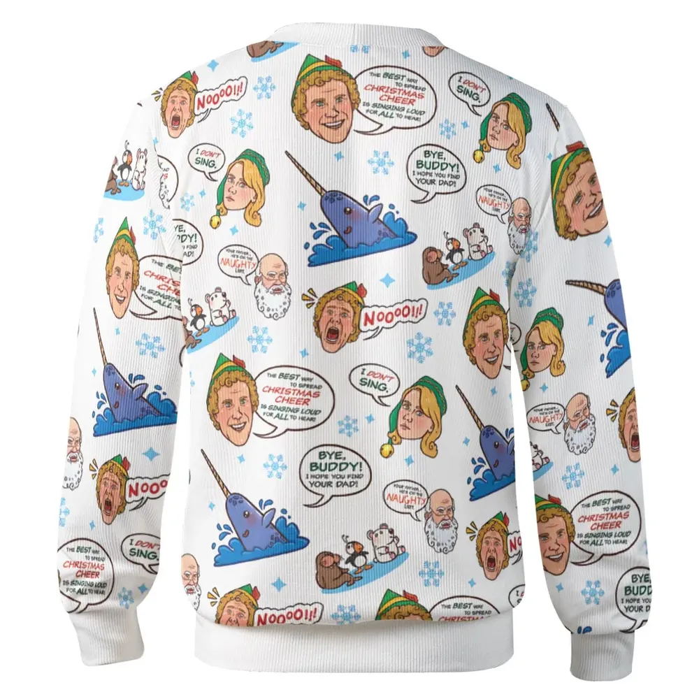 Elf Movie Quotes Cardigan - 3