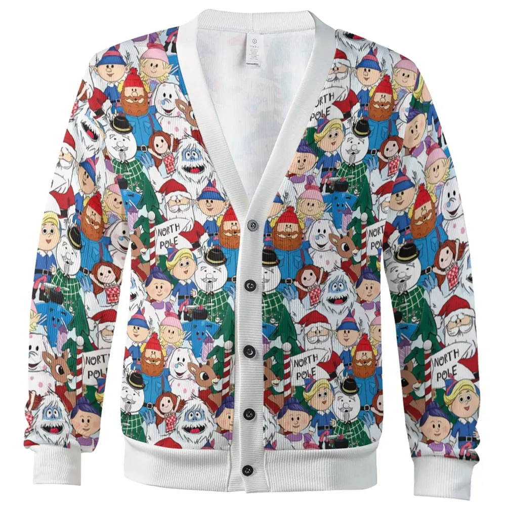 North Pole Rudolph the Red-Nosed Reindeer Cardigan - 2