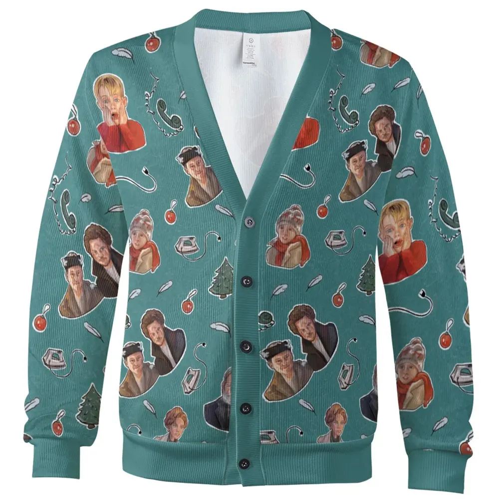 Holiday Laughs Home Alone Cardigan - 2