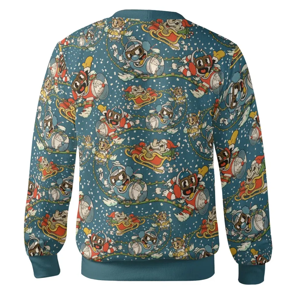 Holiday Gamer Cuphead Cardigan - 3
