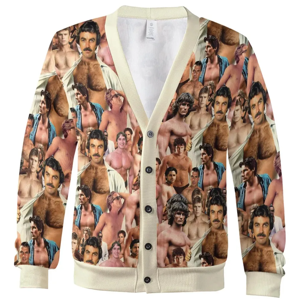 Vintage Hunks of the 80s Cardigan - 2