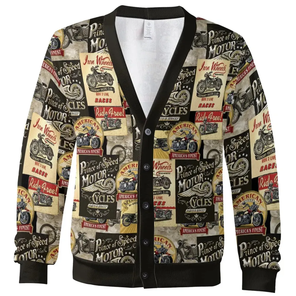 Vintage Motorcycle Cardigan - 2