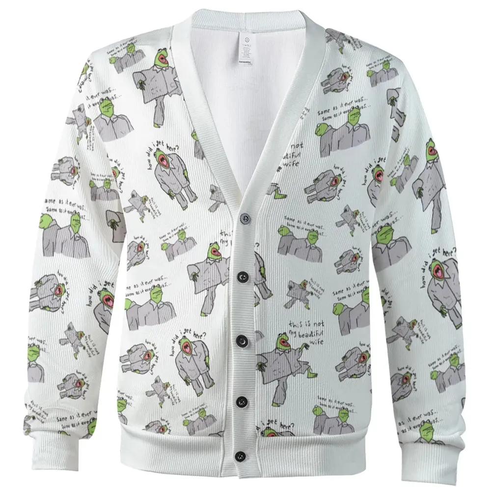 Frog Got No Clue Where He Is Cardigan - 2