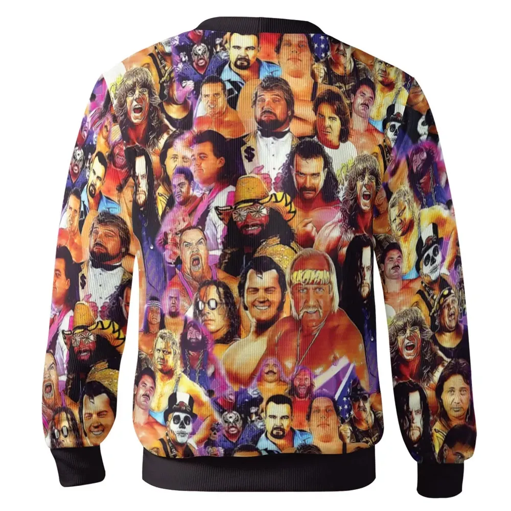 80s 90s Superstars of Wrestling Cardigan - 3