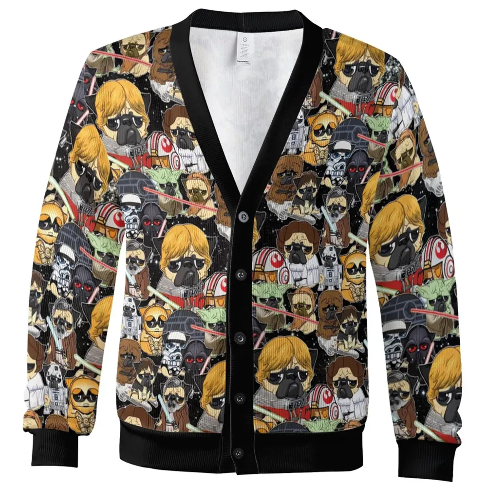 Pug Wars Cardigan - 2