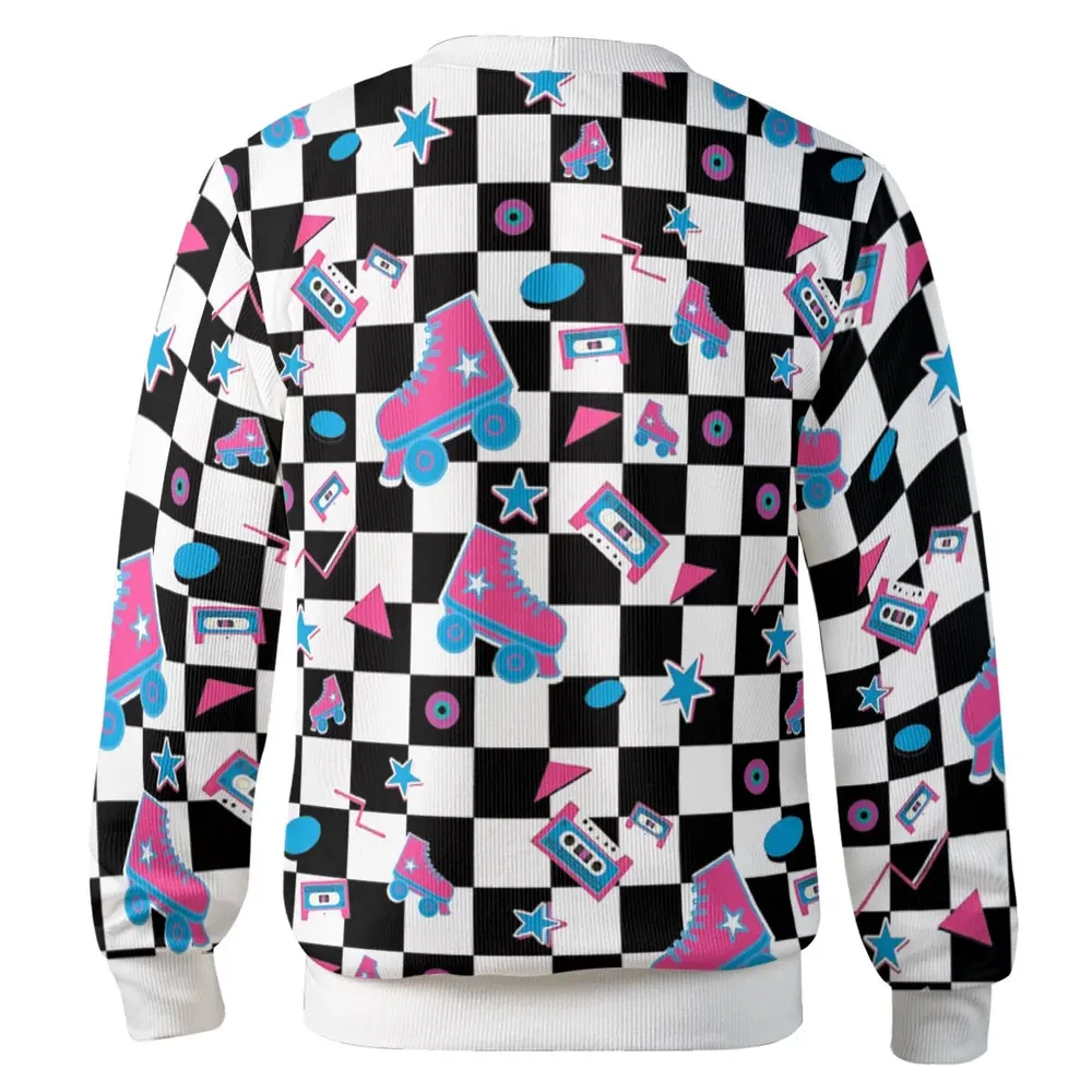 Roller Disco - Roller Skate 70s 80s A-Line Cardigan - 3