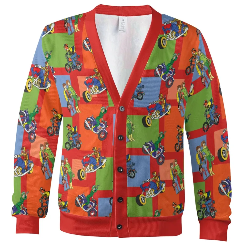 Graphic Crew Wonder Wheels Cardigan - 2