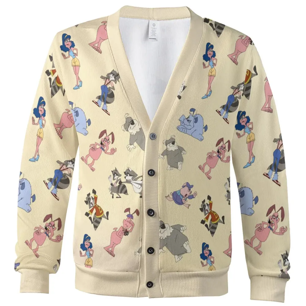 Cartoon Nostalgia The Raccoons Cardigan - 2