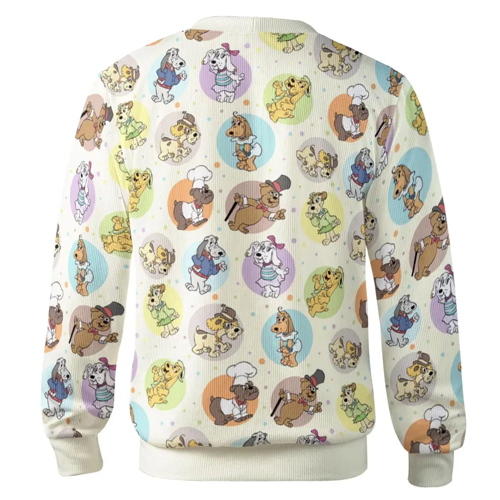 Puppy Characters Cartoon Cardigan - 3