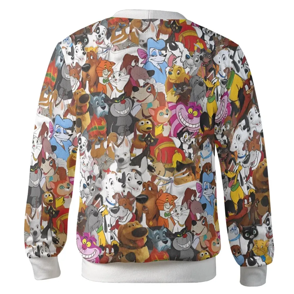 Dog and Cat Collage Cardigan - 3