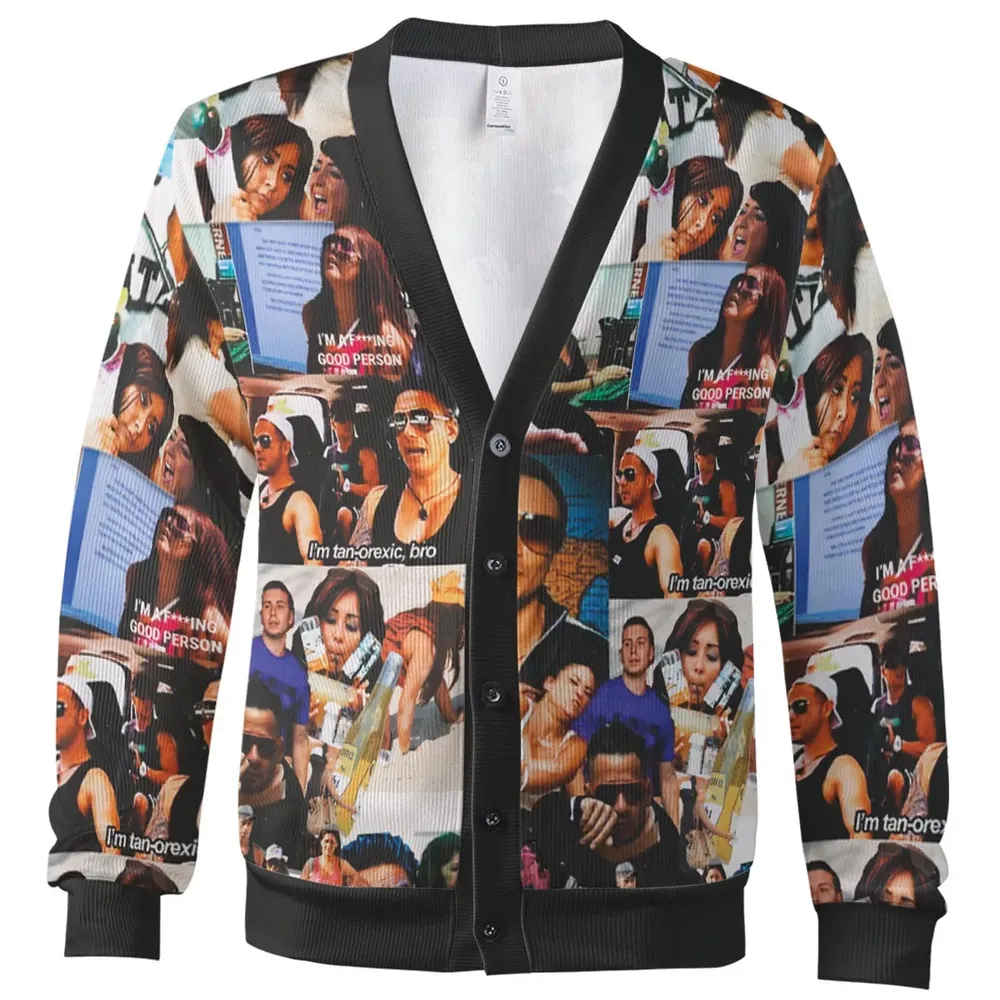 Jersey Shore Collage Cardigan - 2