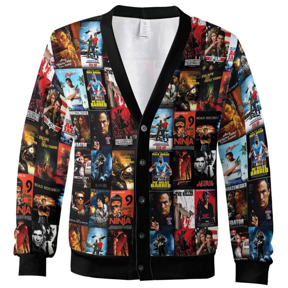 Action Icons 80s Action Movies Cardigan - 2