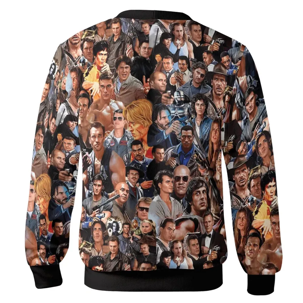 Action Hero Bullet Portrait Cardigan - 3