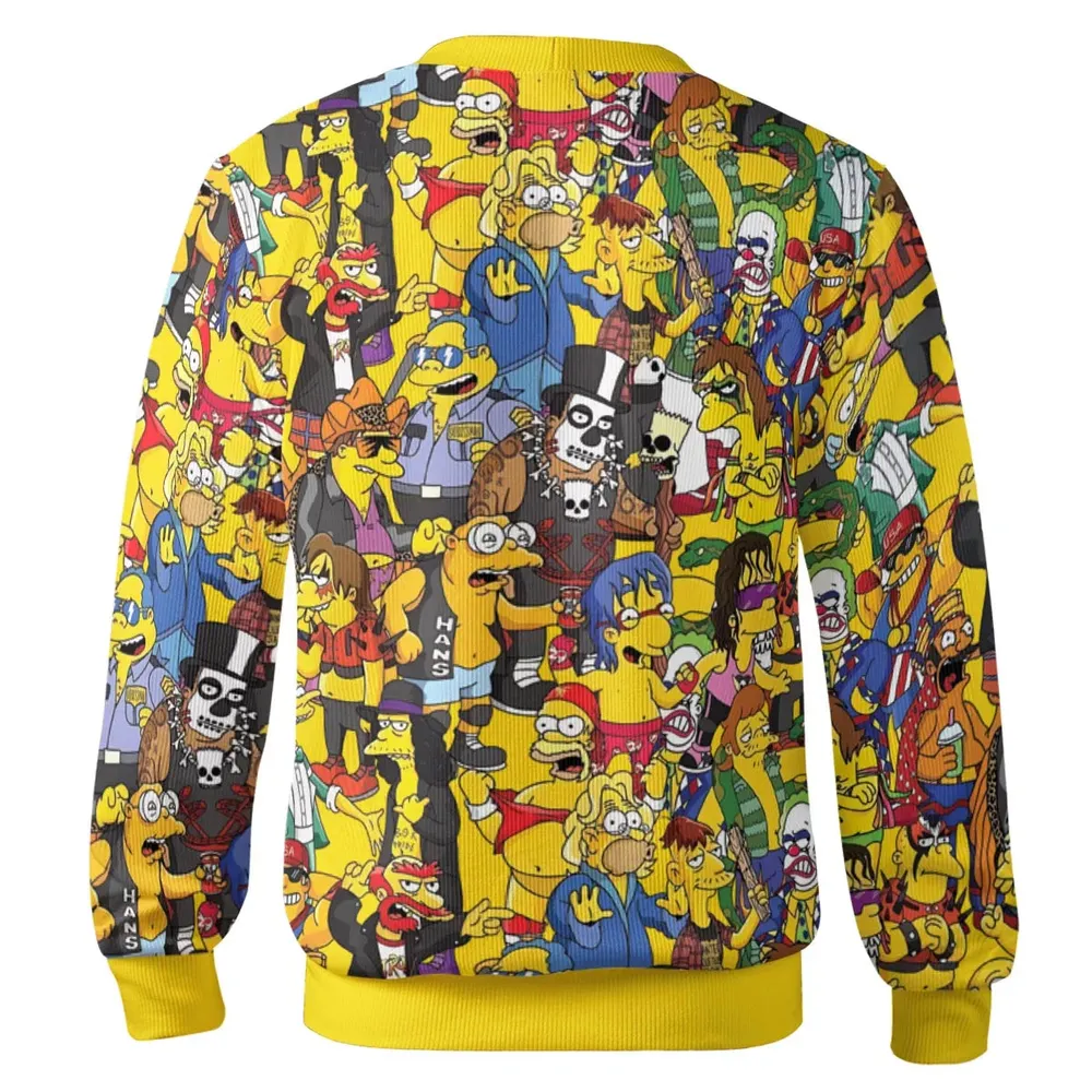 Simpsons as 80s Wrestlers Cardigan - 3