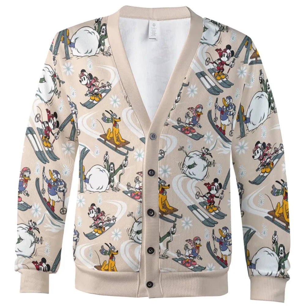 Winter Cartoon Sports Cardigan - 2