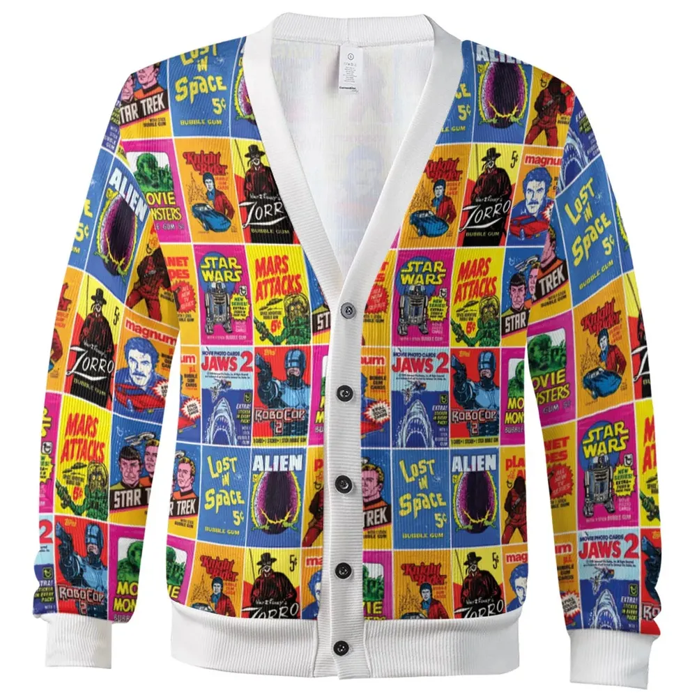 Vintage Trading Cards Cardigan - 2