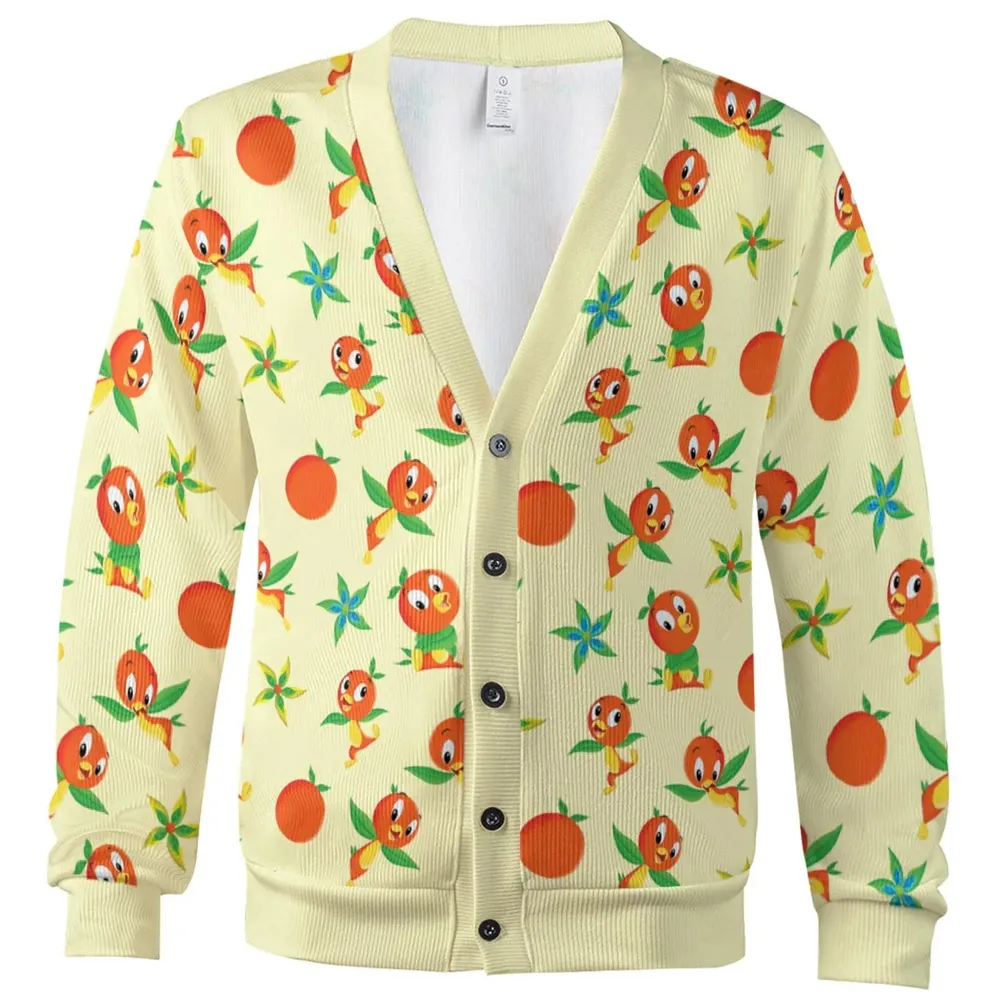 Orange and Bird Cardigan - 2